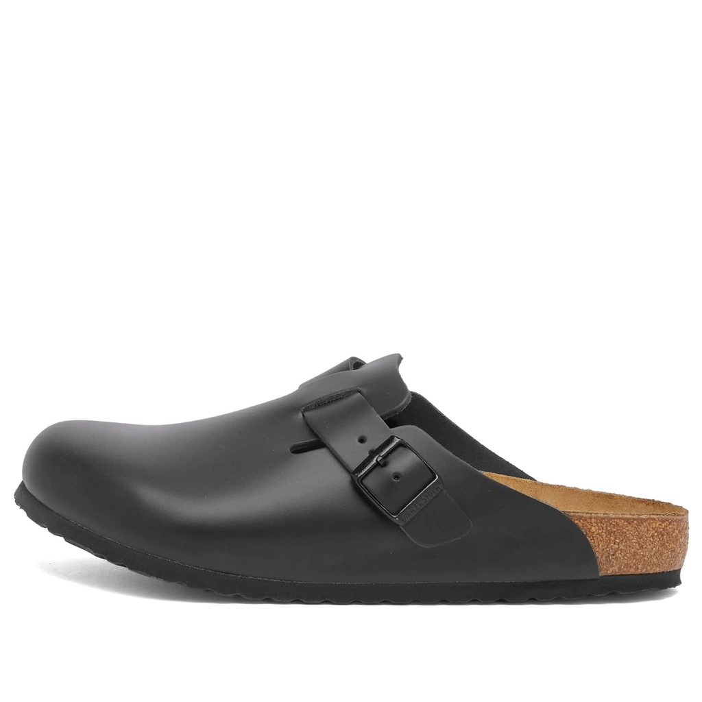 Birkenstock Boston Black Smooth Leather
