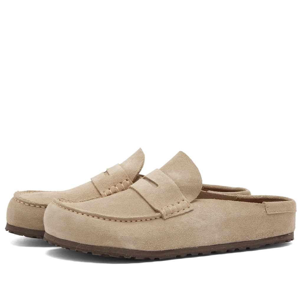 Birkenstock Men's Naples Wrapped Taupe Suede