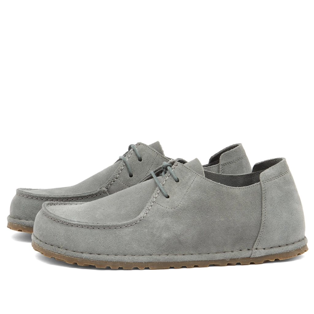 Birkenstock Men's Utti Lace Basalt Grey Suede