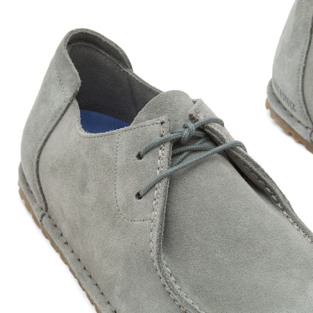 Birkenstock Men's Utti Lace Basalt Grey Suede