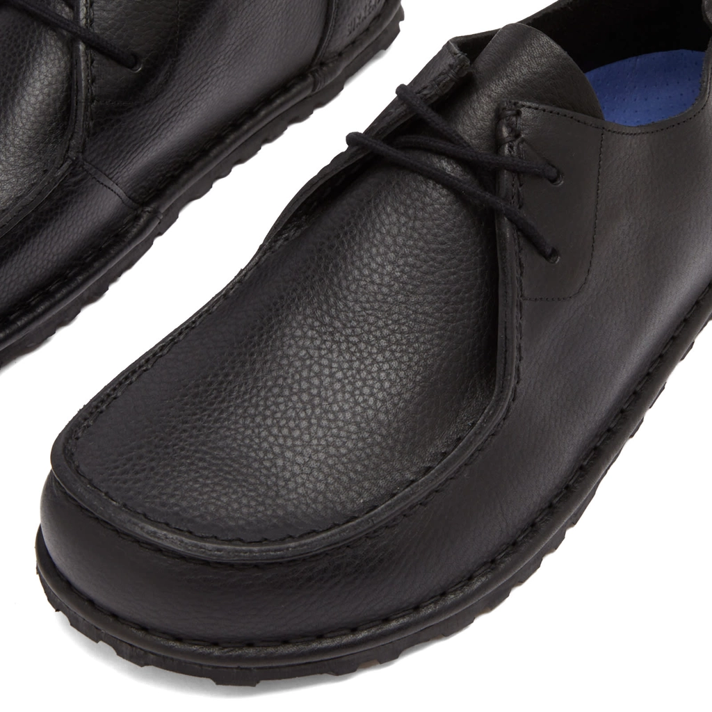 Birkenstock Men's Utti Lace Black Grained Leather
