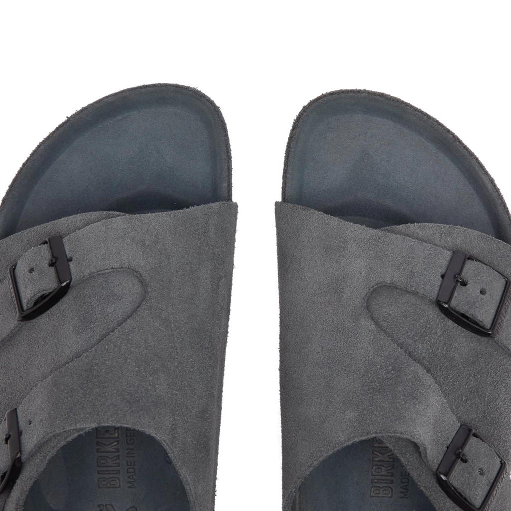 Birkenstock Men's Zürich - Presented by END. Charcoal Suede Exquisite
