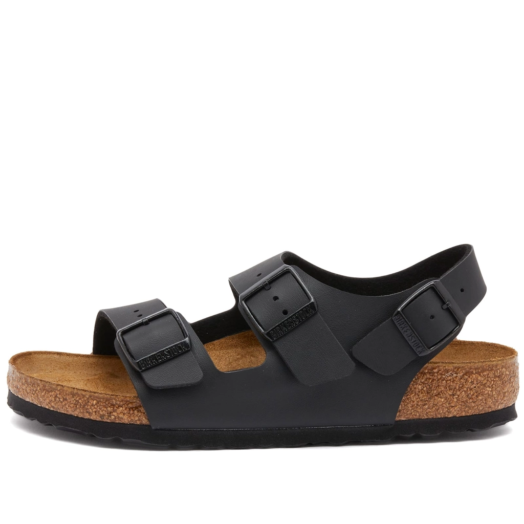 Birkenstock Milano Black Birko-Flor