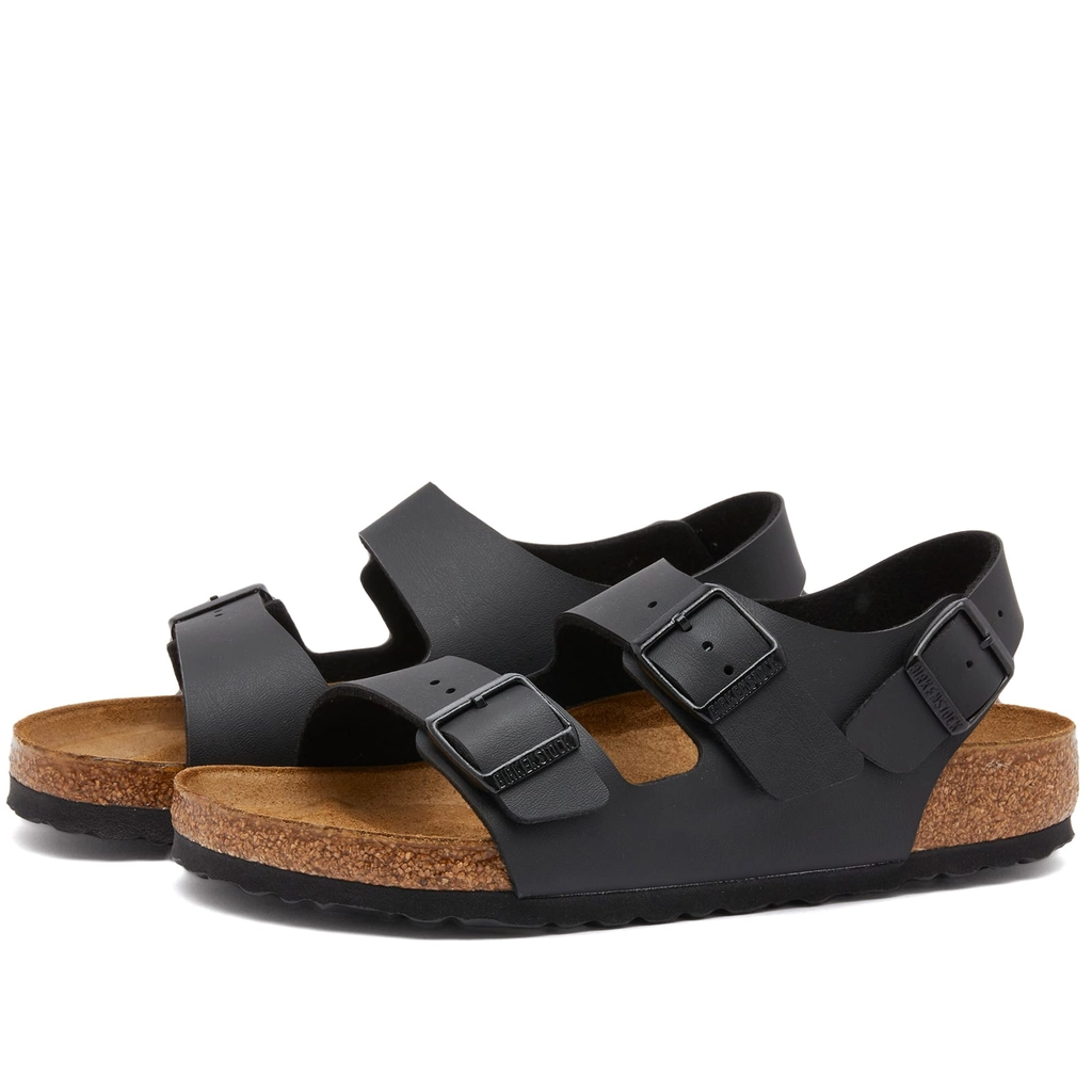 Birkenstock Milano Black Birko-Flor