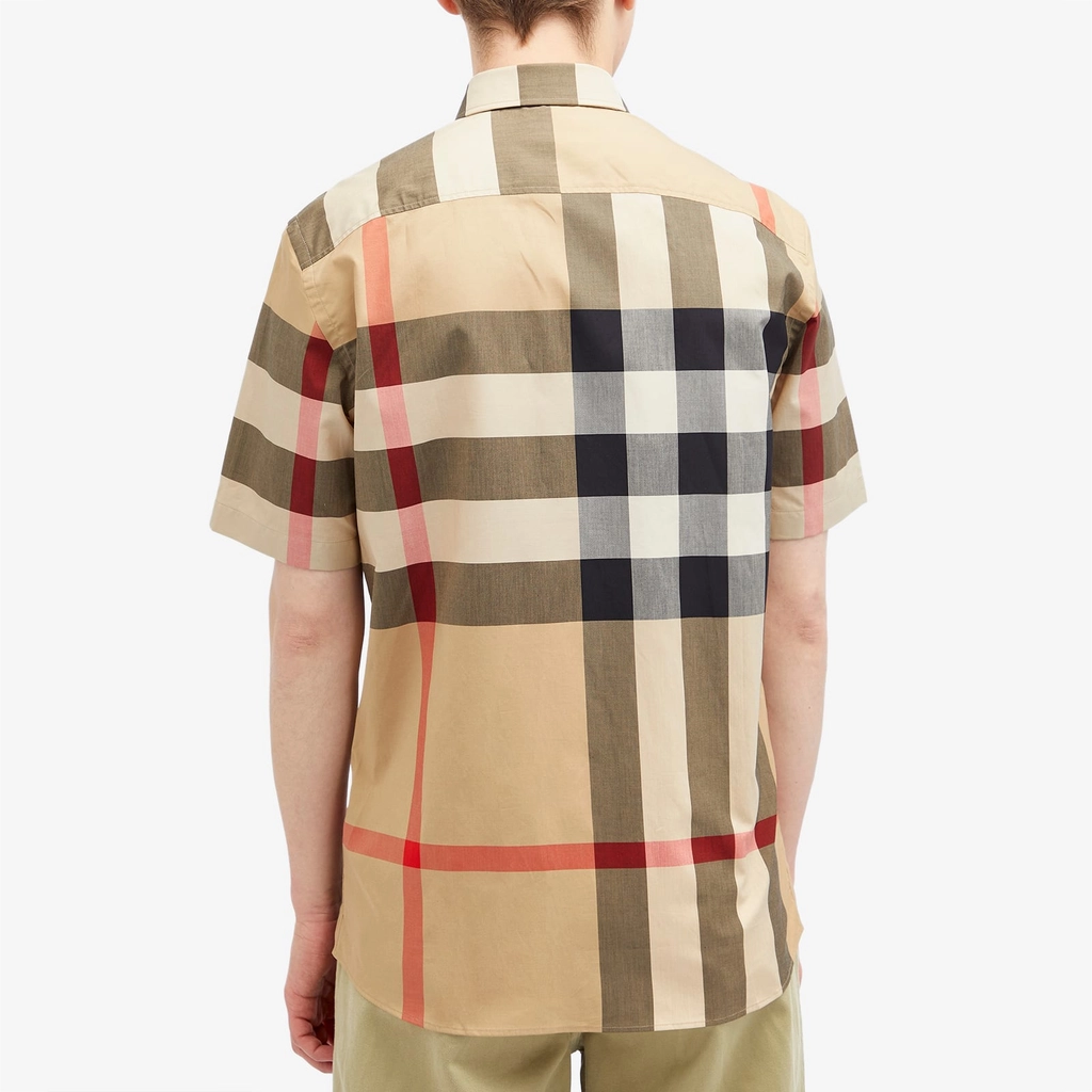 Burberry Men's Summerton Short Sleeve Check Shirt Archive Beige Ip Check