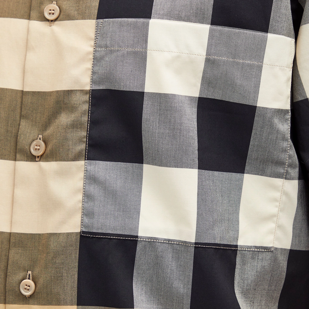Burberry Men's Summerton Short Sleeve Check Shirt Archive Beige Ip Check