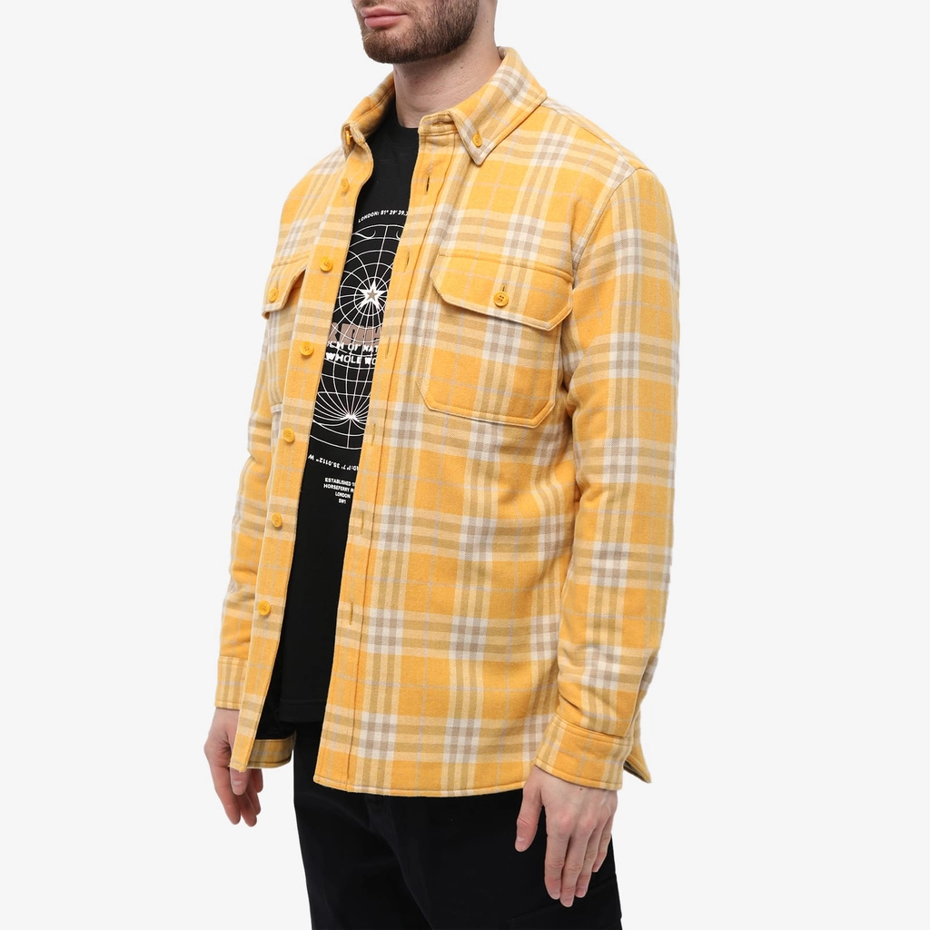 Burberry Men's Talbolt Check Overshirt Marigold Ip Check