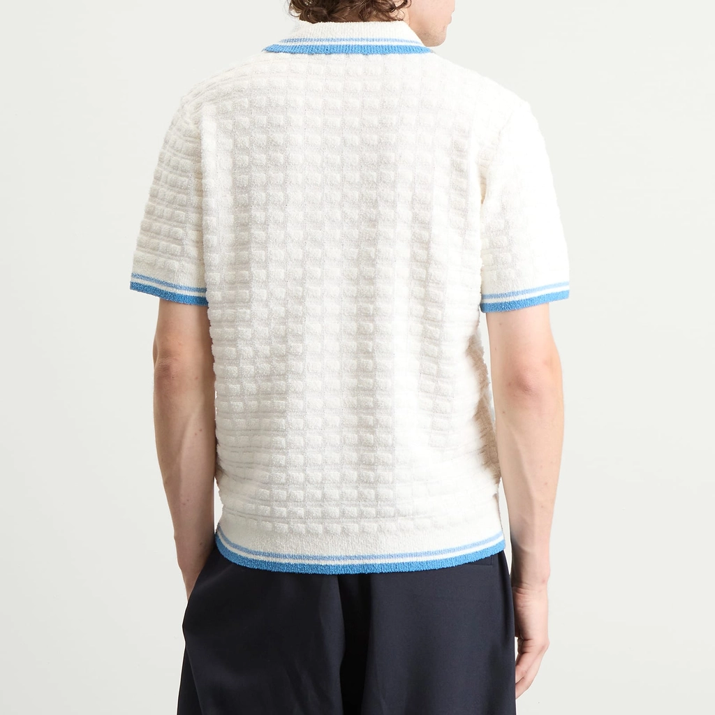 Casablanca Men's Boucle Polo White