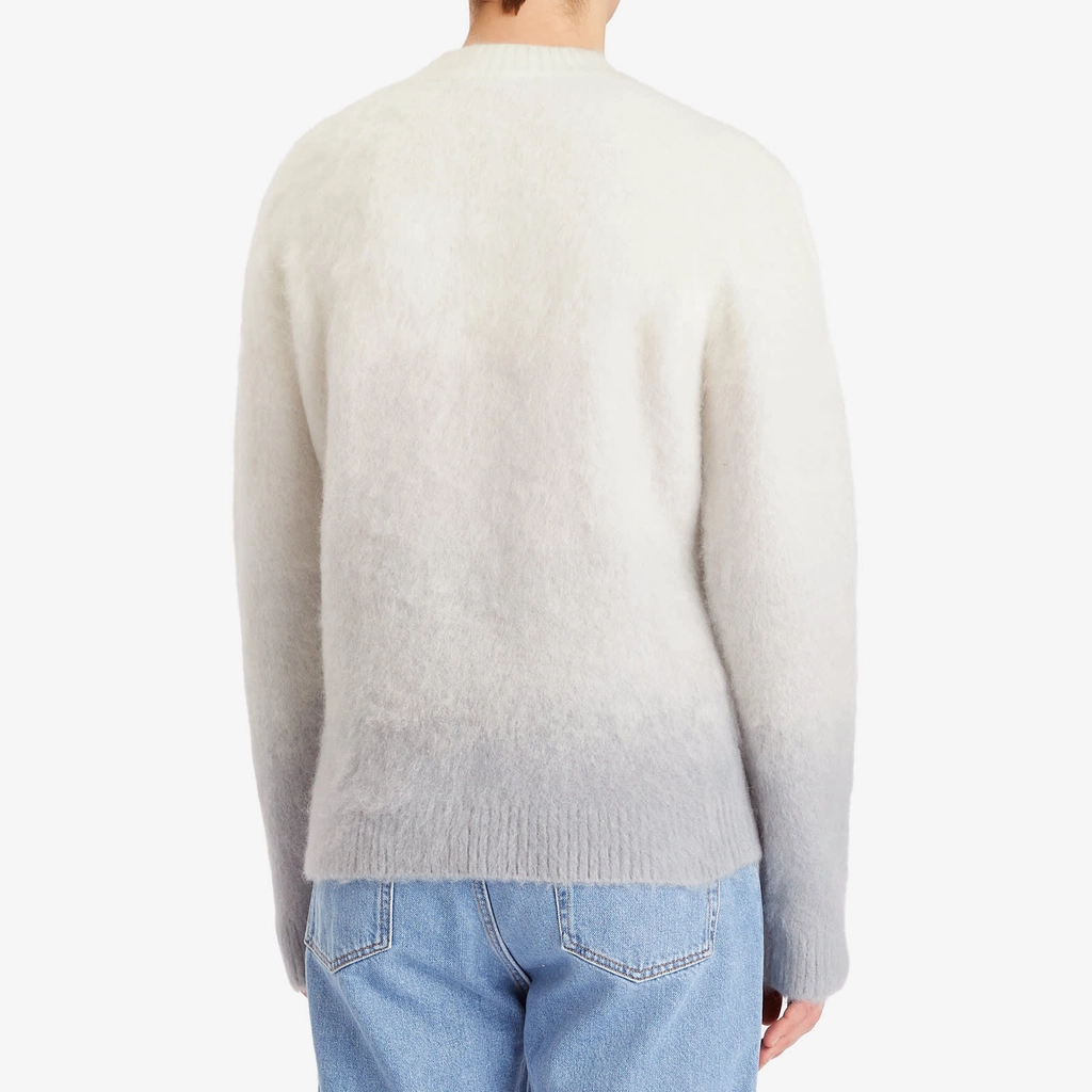 Casablanca Men's Gradient Mohair Crew Knit Grey Gradient