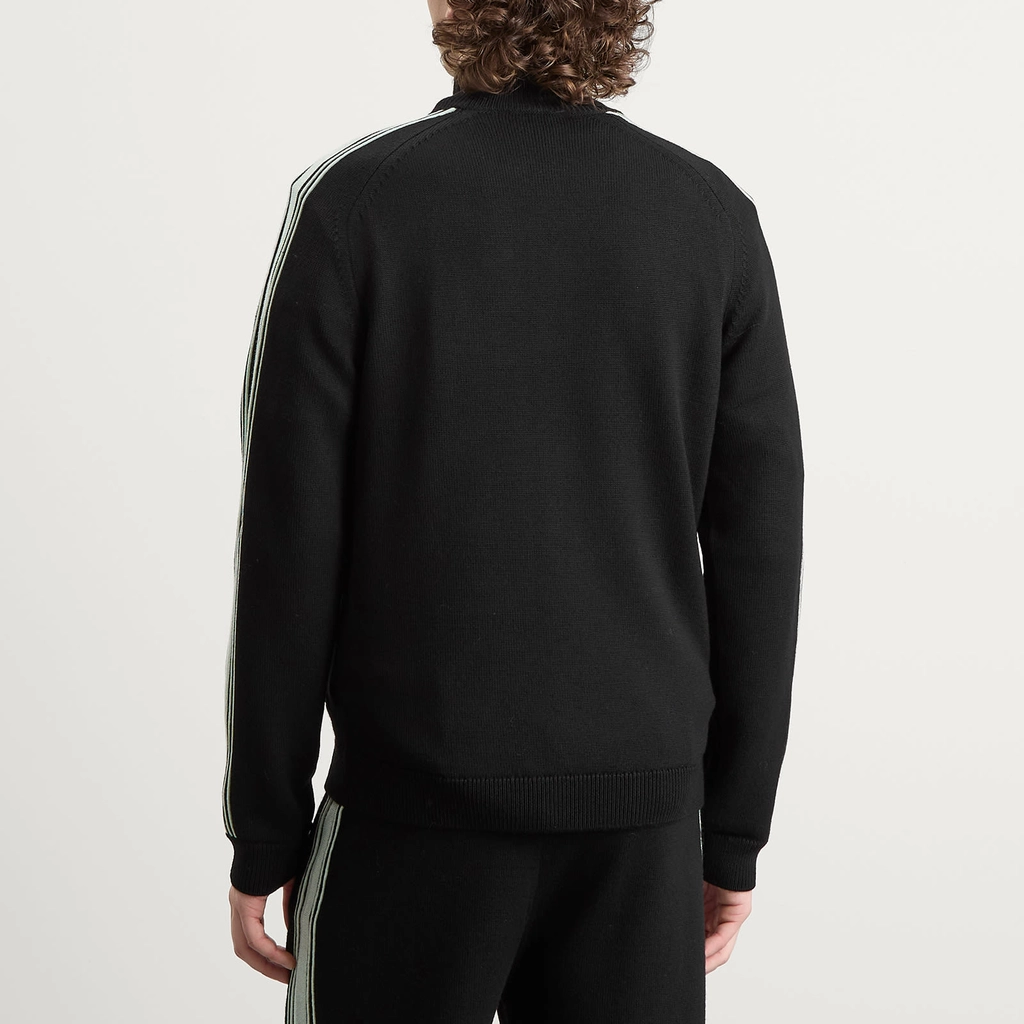 Casablanca Men's Merino Zip Up Track Top Black