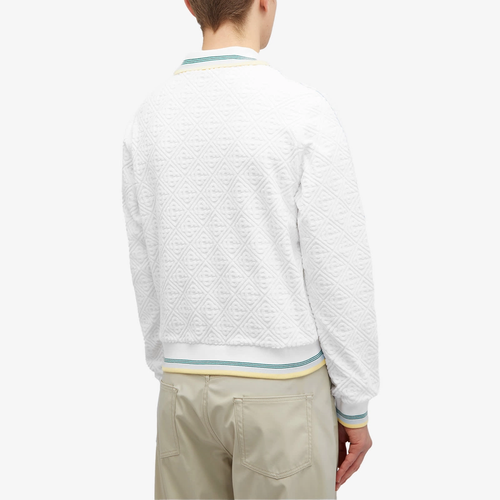 Casablanca Men's Monogram Towelling Track Jacket White