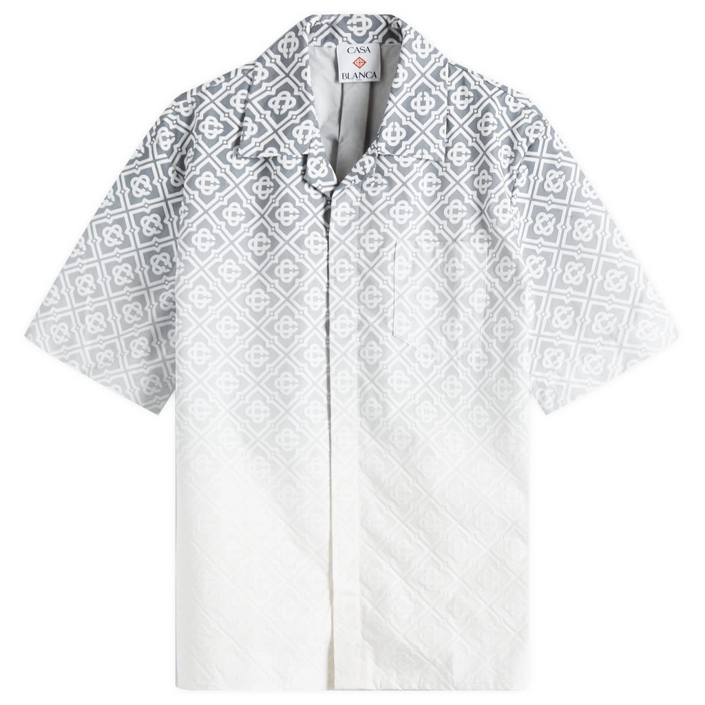 Casablanca Men's Monogram Vacation Shirt Grey Gradient