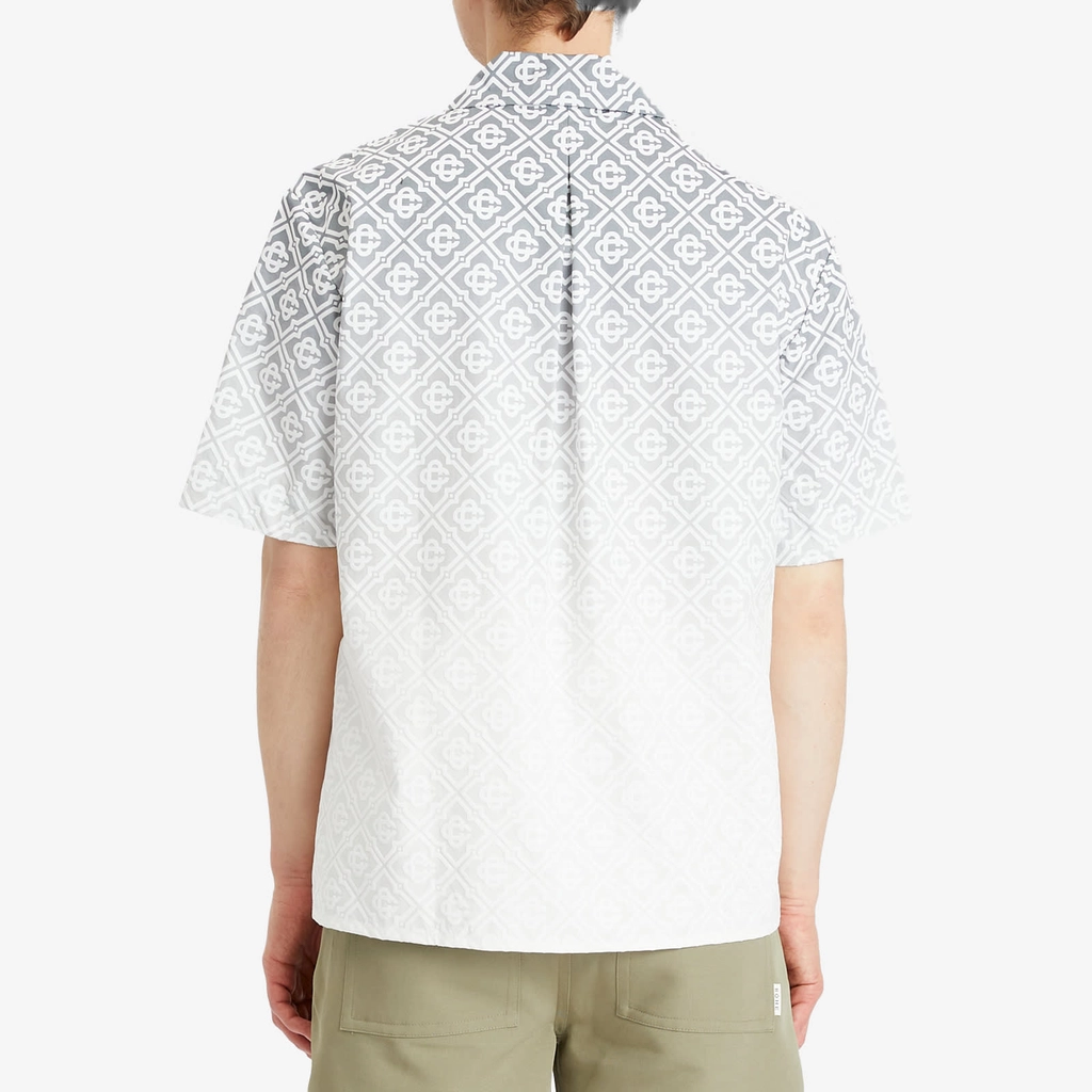 Casablanca Men's Monogram Vacation Shirt Grey Gradient