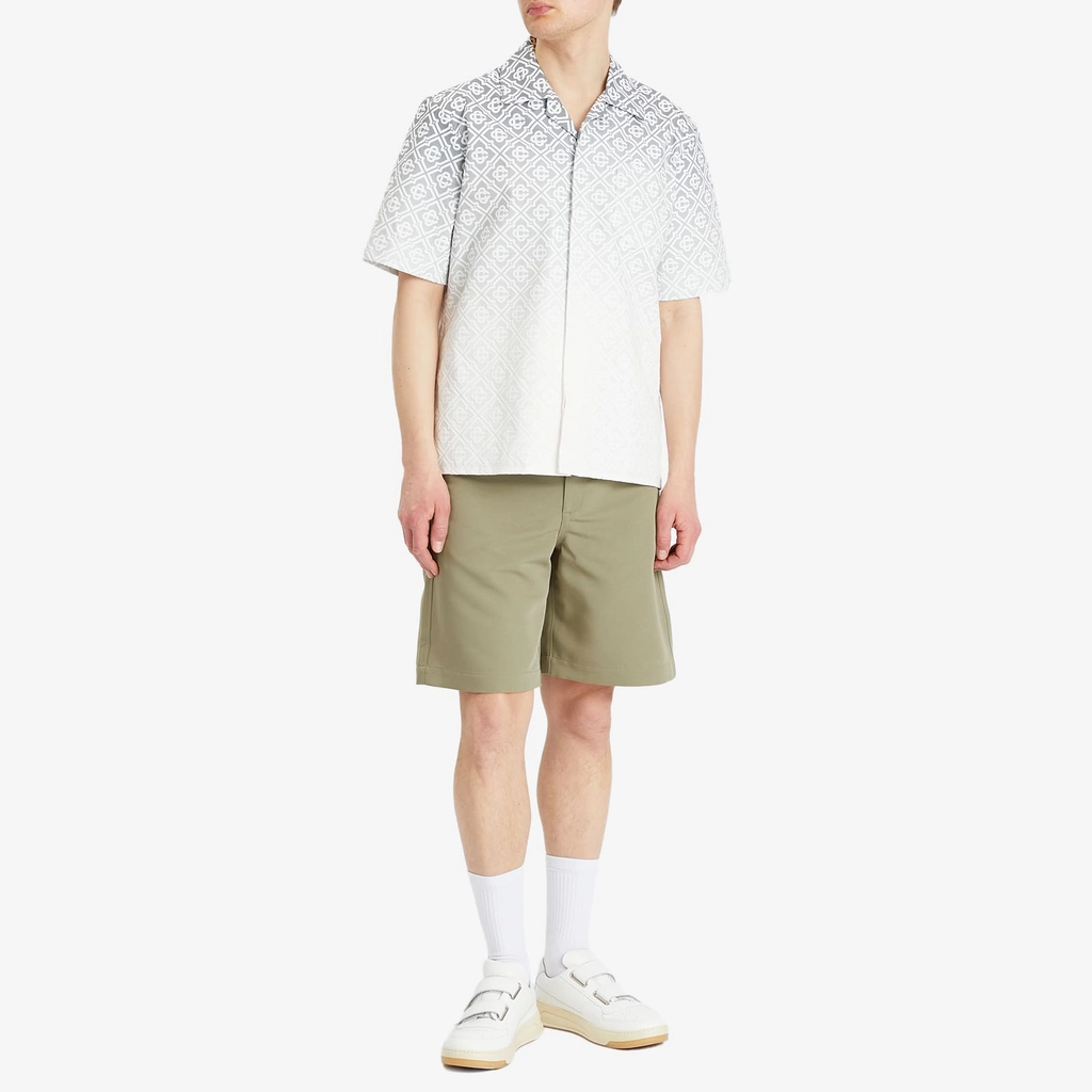 Casablanca Men's Monogram Vacation Shirt Grey Gradient