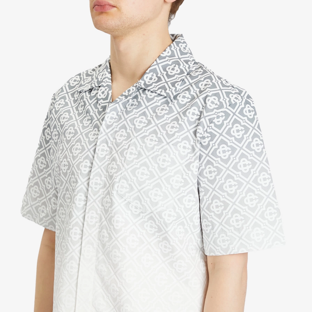 Casablanca Men's Monogram Vacation Shirt Grey Gradient