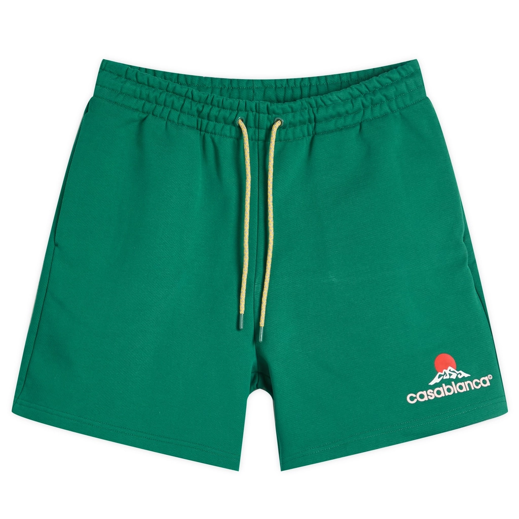 Casablanca Men's Montagne Printed Sweat Shorts Green