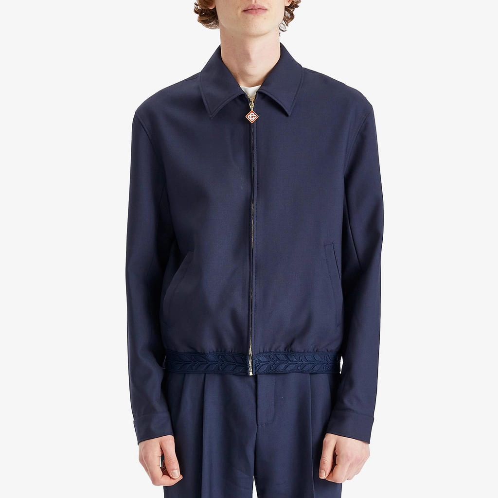 Casablanca Men's Tailored Sports Jacket Navy