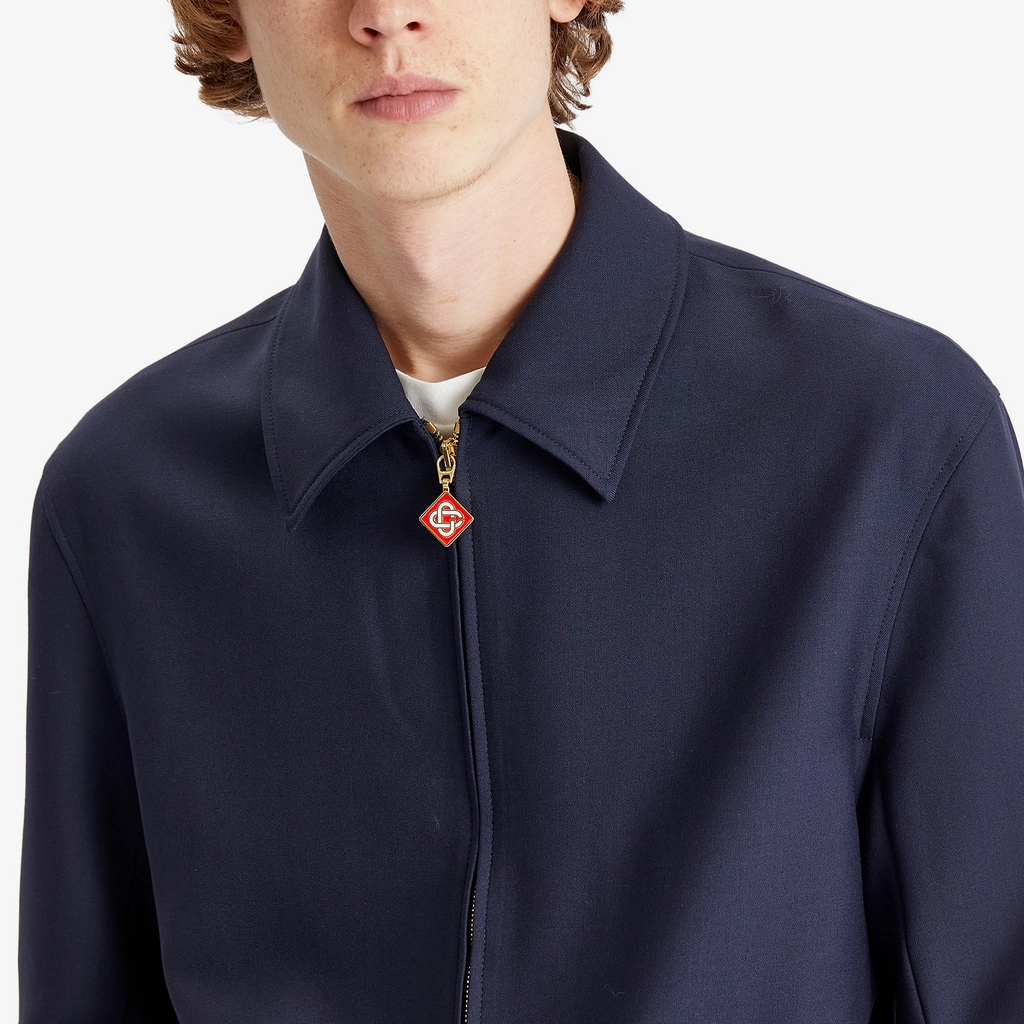 Casablanca Men's Tailored Sports Jacket Navy