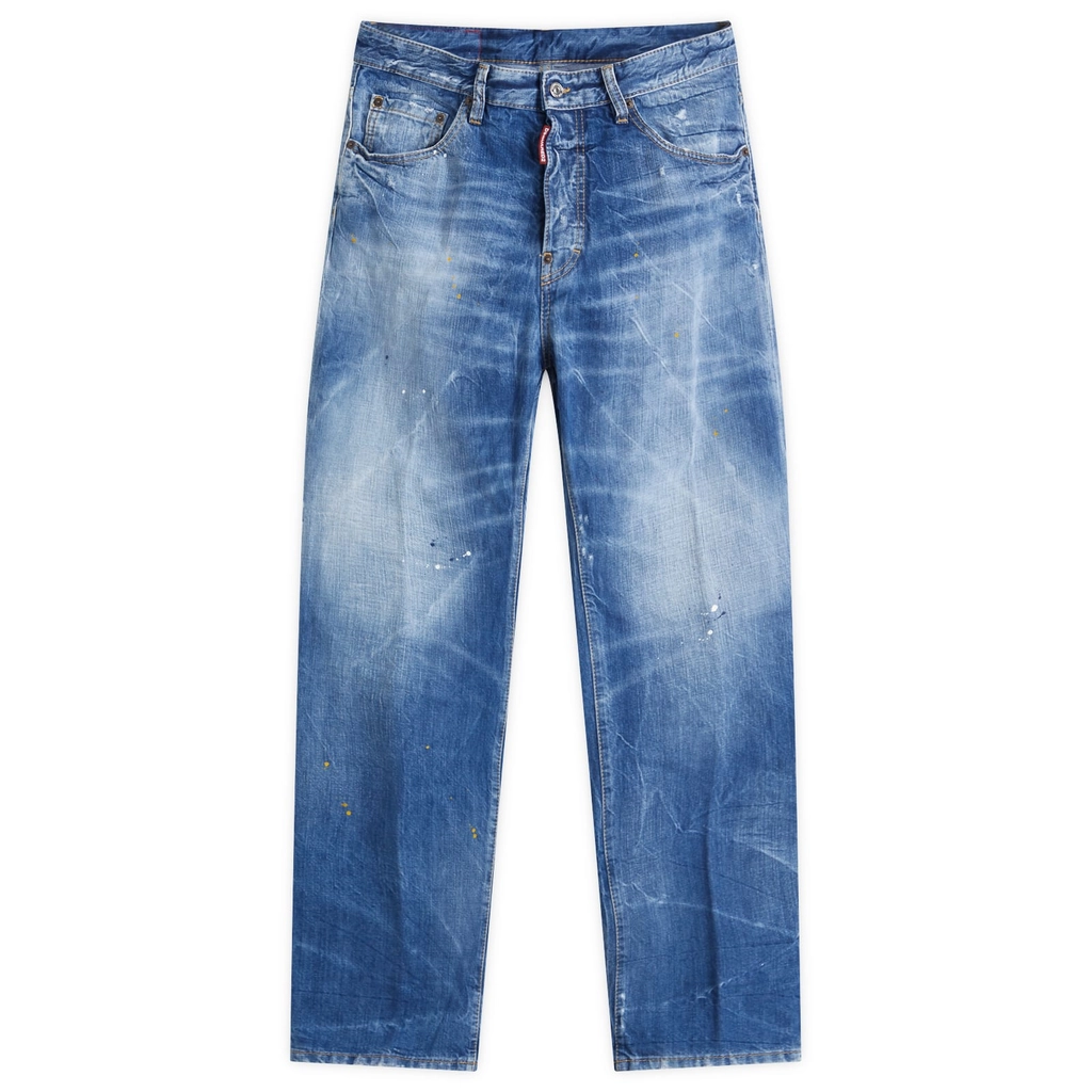 Dsquared2 Men's 642 Jeans Navy Blue
