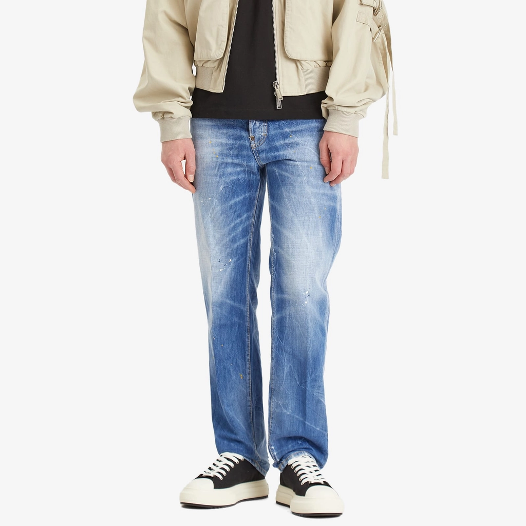 Dsquared2 Men's 642 Jeans Navy Blue