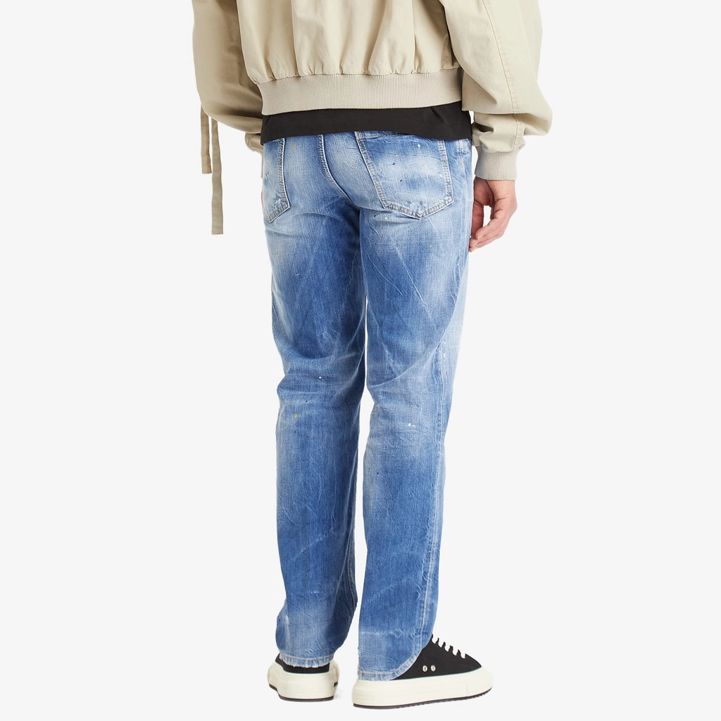 Dsquared2 Men's 642 Jeans Navy Blue
