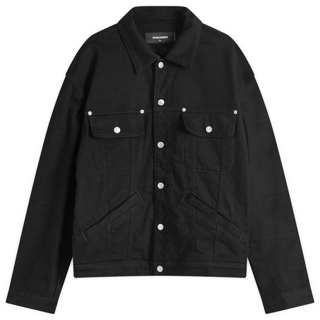 Dsquared2 Men's Icon Black Over Jean Jacket