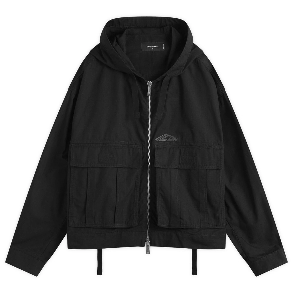 Dsquared2 Men's Icon Ripstop Windbreaker Black