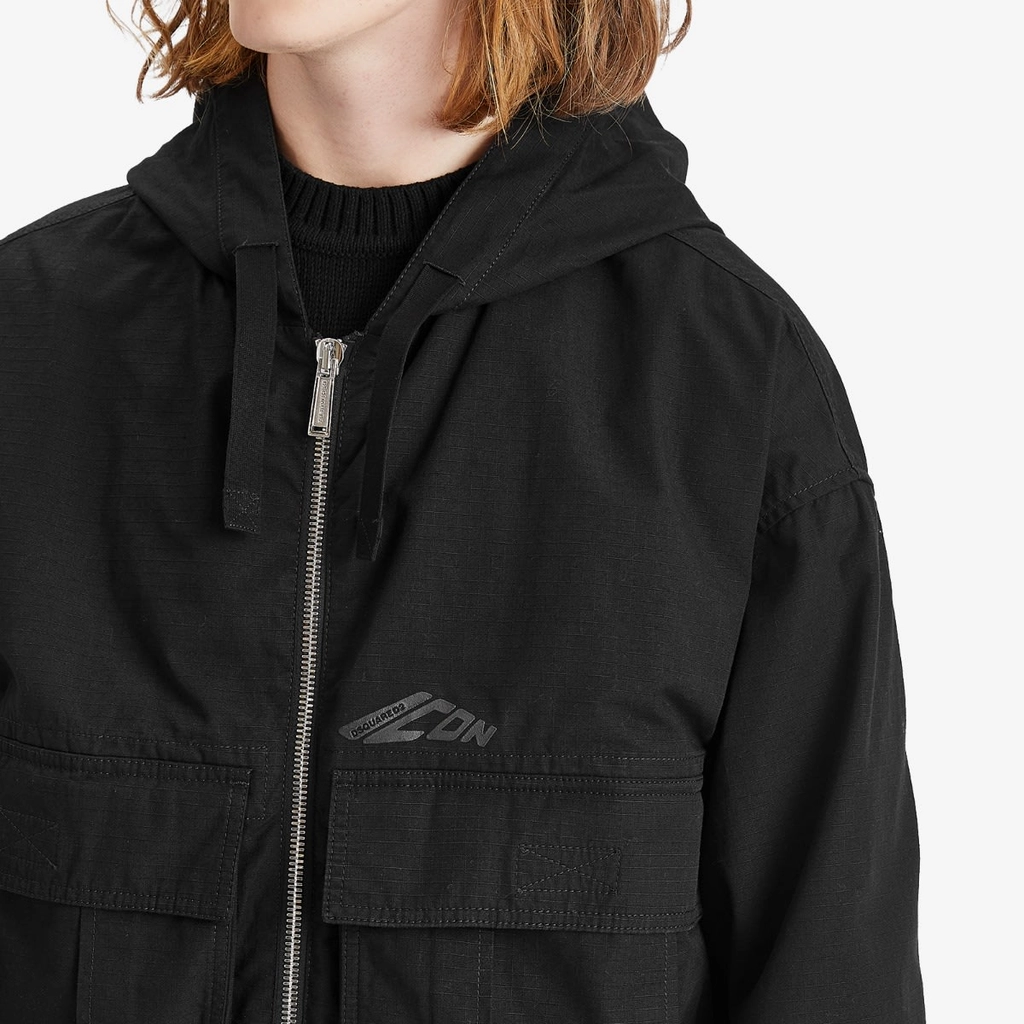 Dsquared2 Men's Icon Ripstop Windbreaker Black