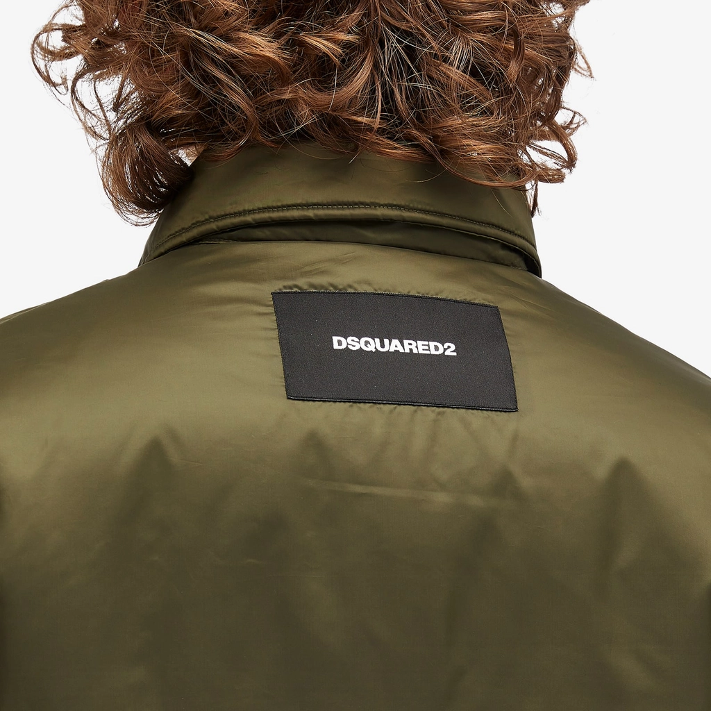 Dsquared2 Men's Light Puffer Shirt Military Green
