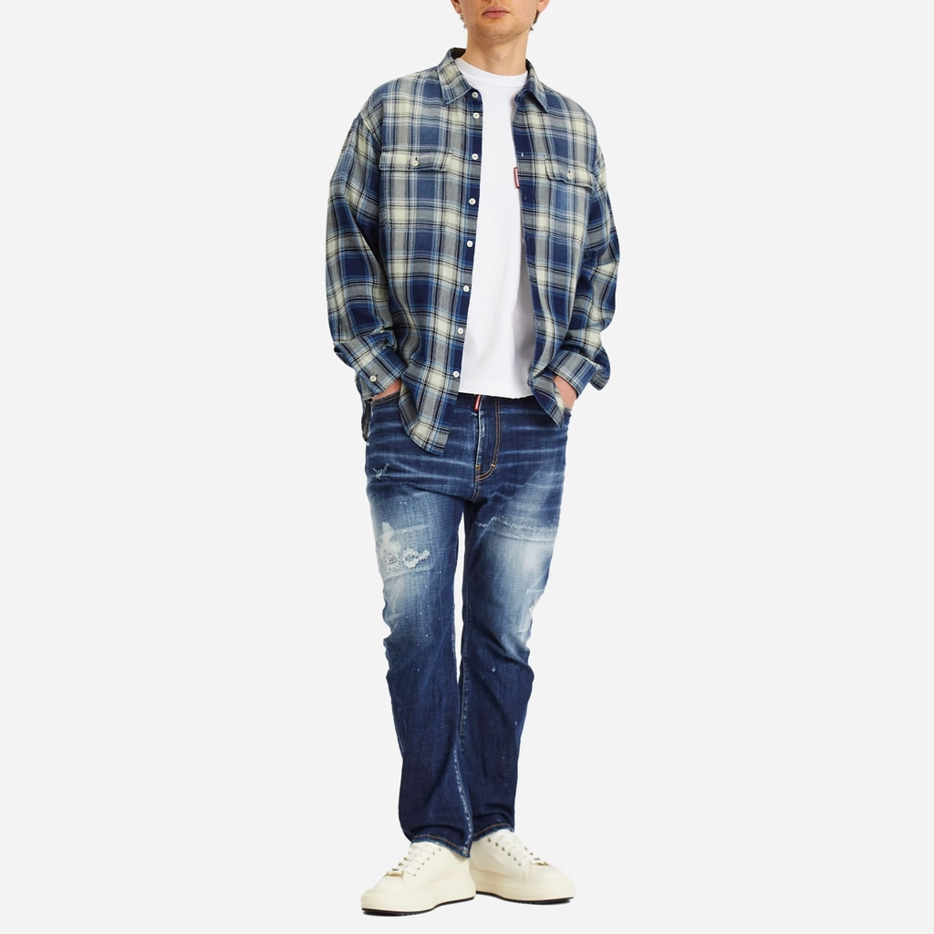 Dsquared2 Men's London Bro Jeans Navy Blue