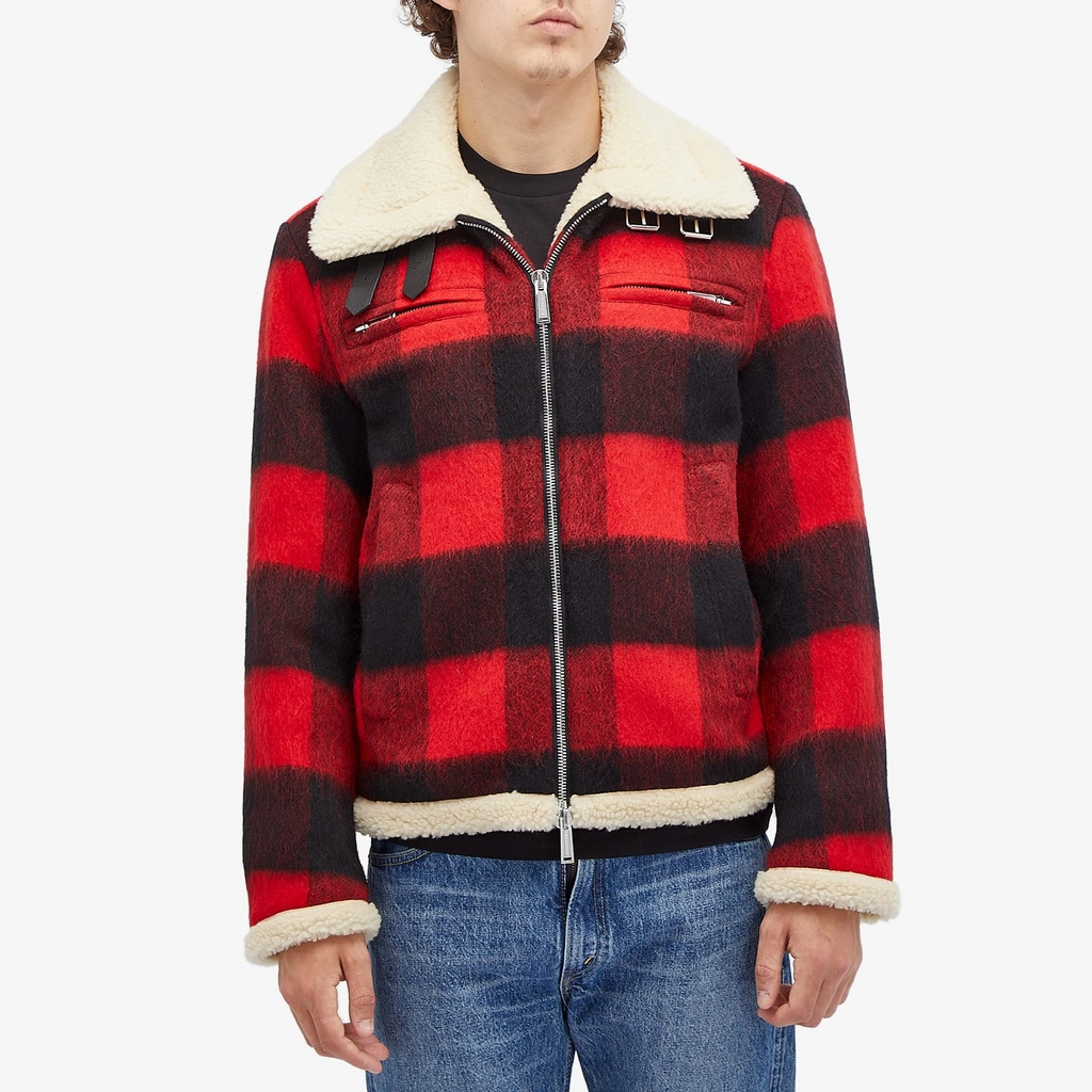 Dsquared2 Men's Nightmare Aviator Jacket Red/Black