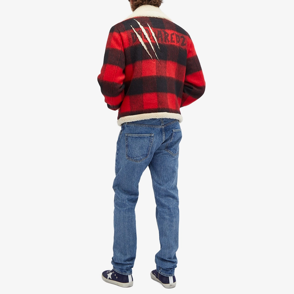 Dsquared2 Men's Nightmare Aviator Jacket Red/Black