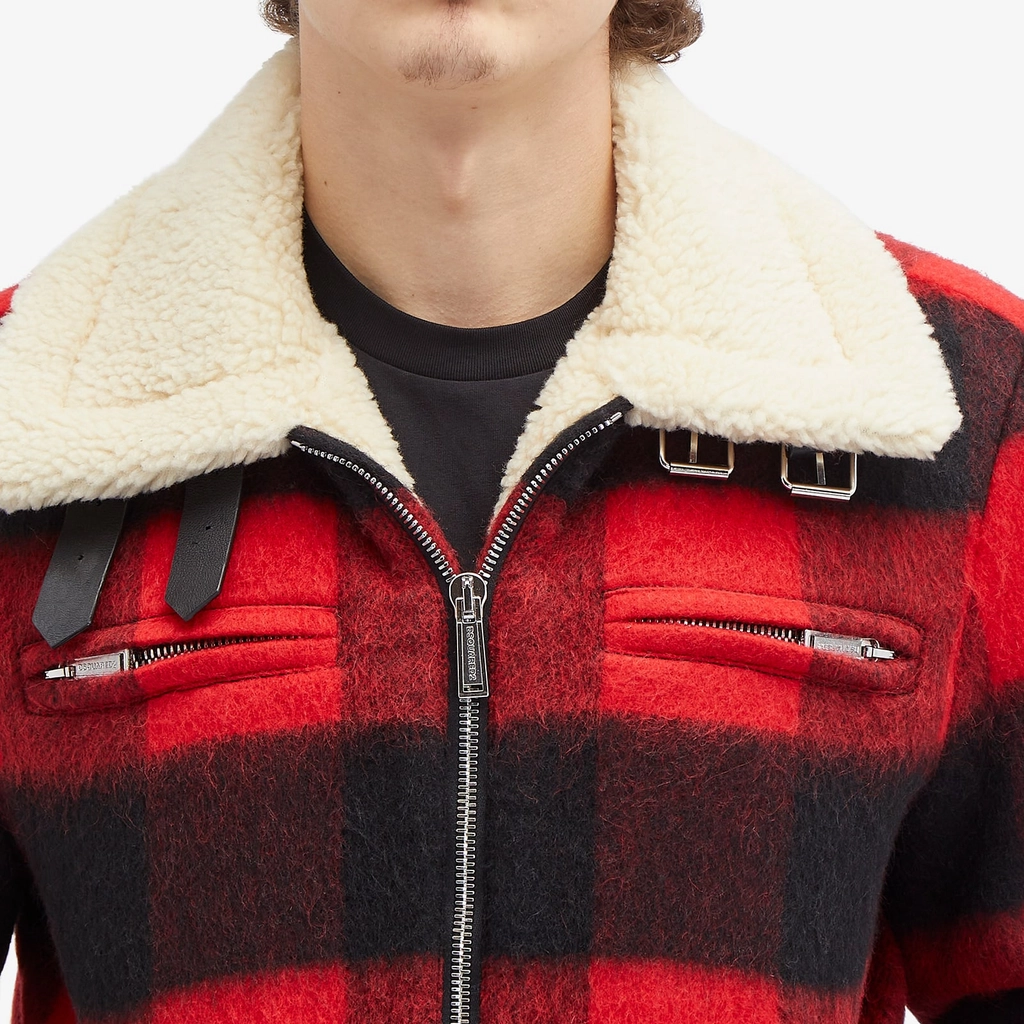 Dsquared2 Men's Nightmare Aviator Jacket Red/Black
