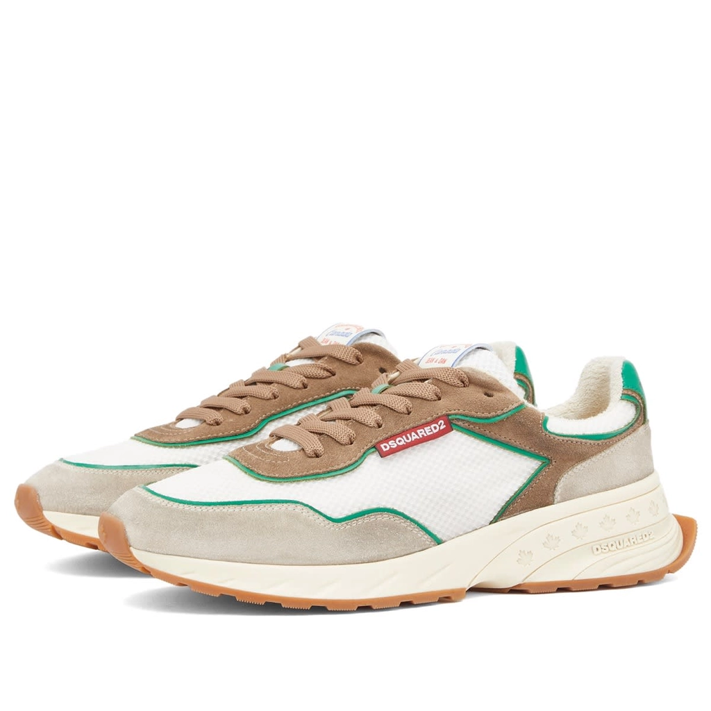 Dsquared2 Men's Sprinter Sneaker Sand/Green