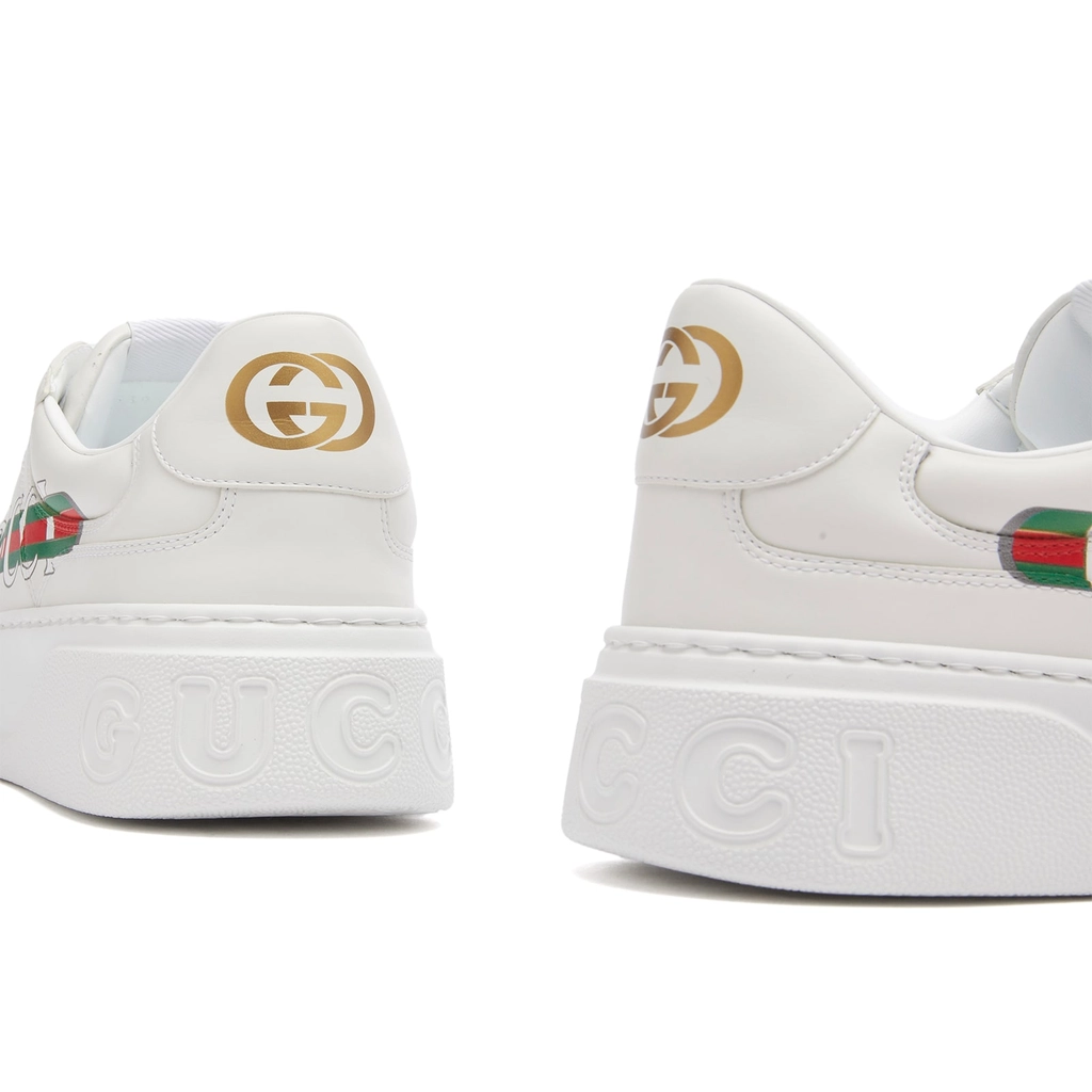 Gucci Men's Chunky Web Logo Sneaker White