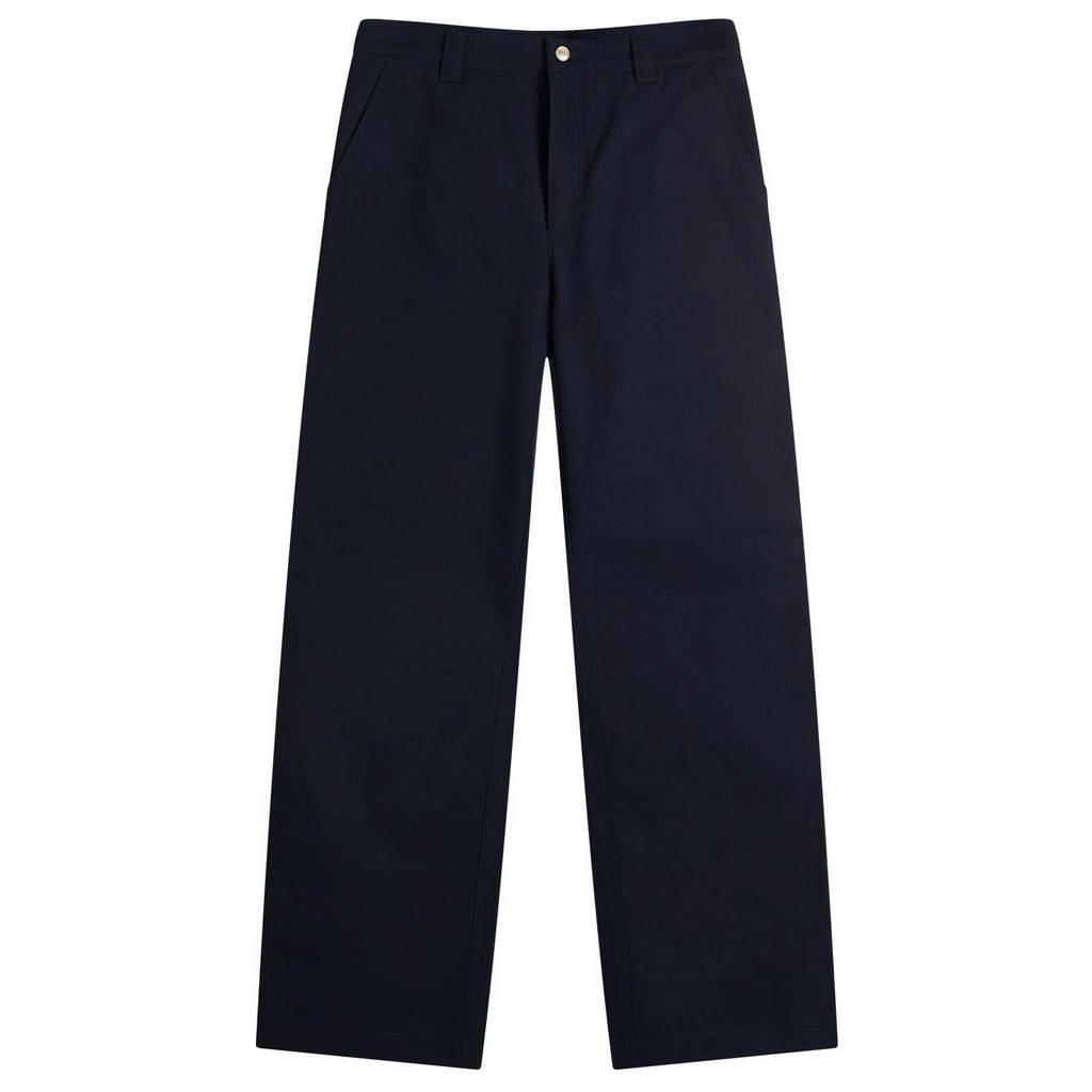 Gucci Men's Heavy Cotton Canvas Workwear Pants Ink