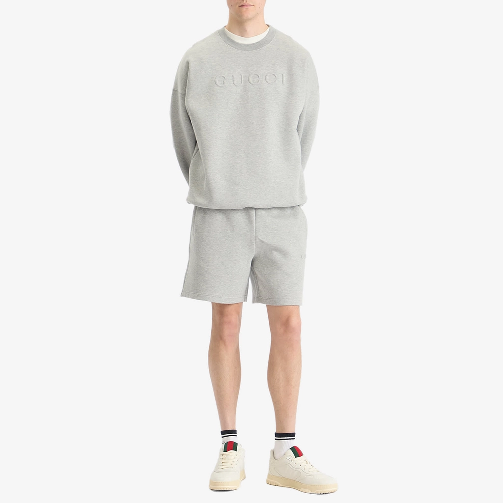 Gucci Men's Sweat Shorts Grey Melange/Mix