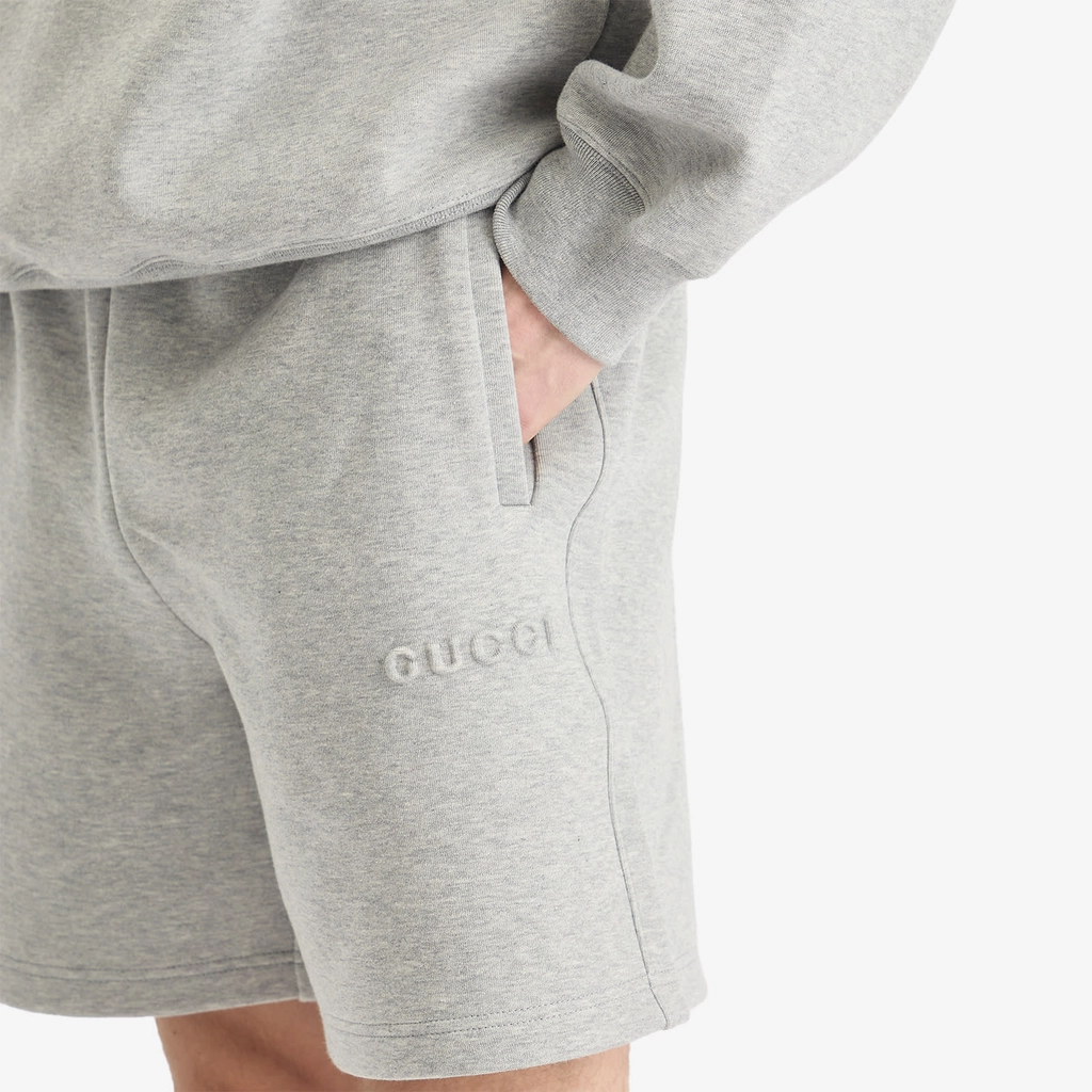 Gucci Men's Sweat Shorts Grey Melange/Mix