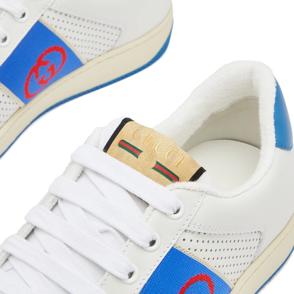 Gucci Men's Screener Sneaker White/Blue