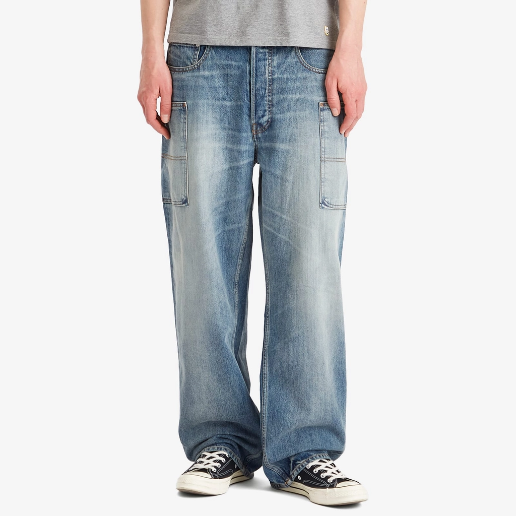 Kenzo Men's Cargo Monkey Fit Jeans Medium Stone Blue