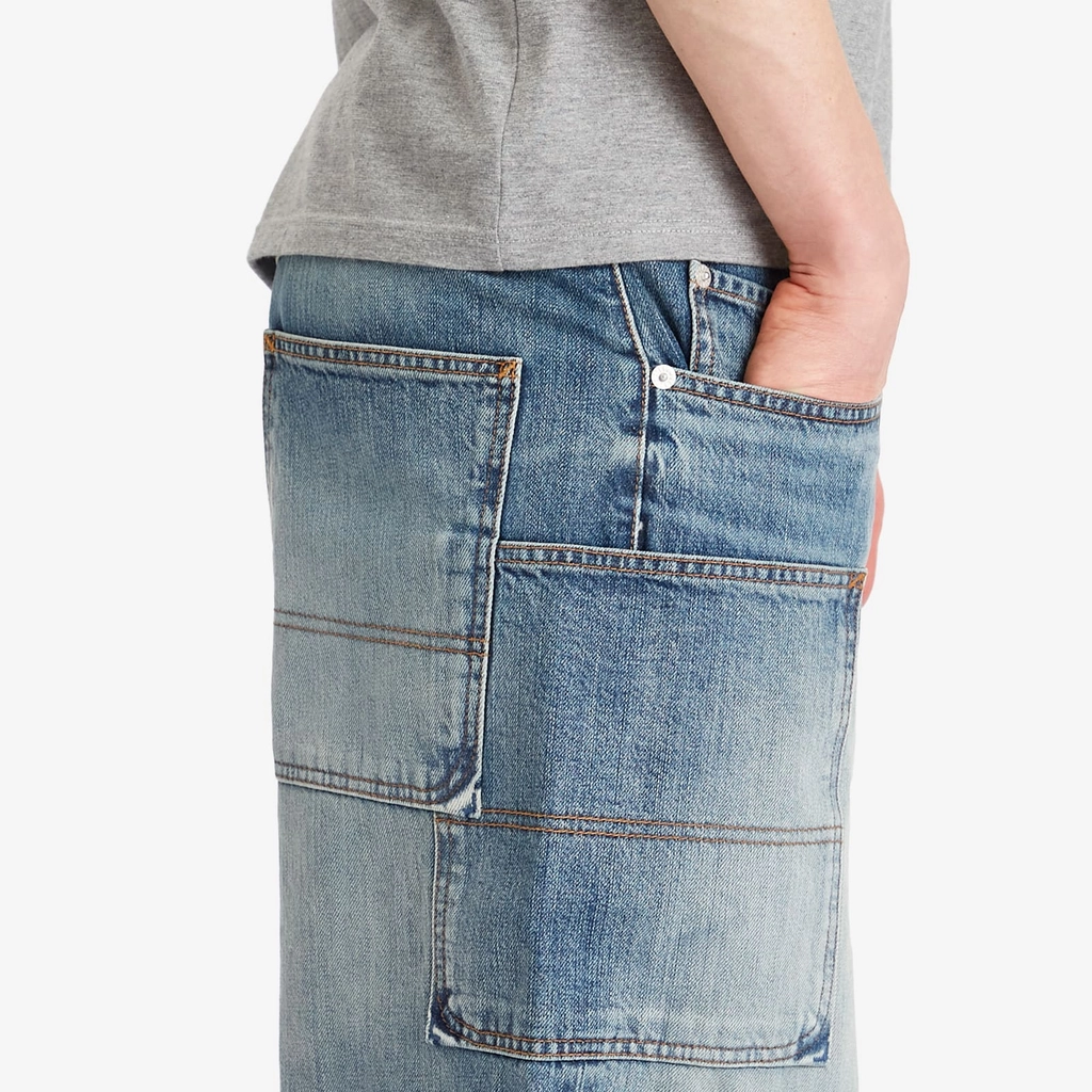 Kenzo Men's Cargo Monkey Fit Jeans Medium Stone Blue