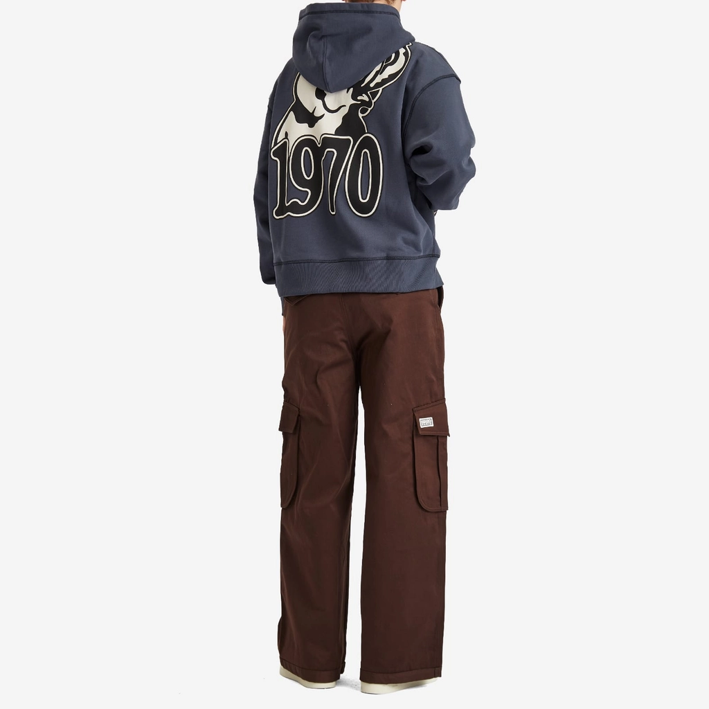 Kenzo Men's Gots Jungle Elephant Full Zip Hoodie Midnight Blue
