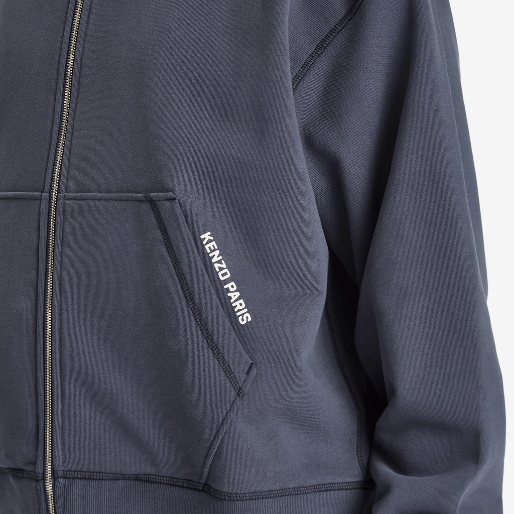 Kenzo Men's Gots Jungle Elephant Full Zip Hoodie Midnight Blue