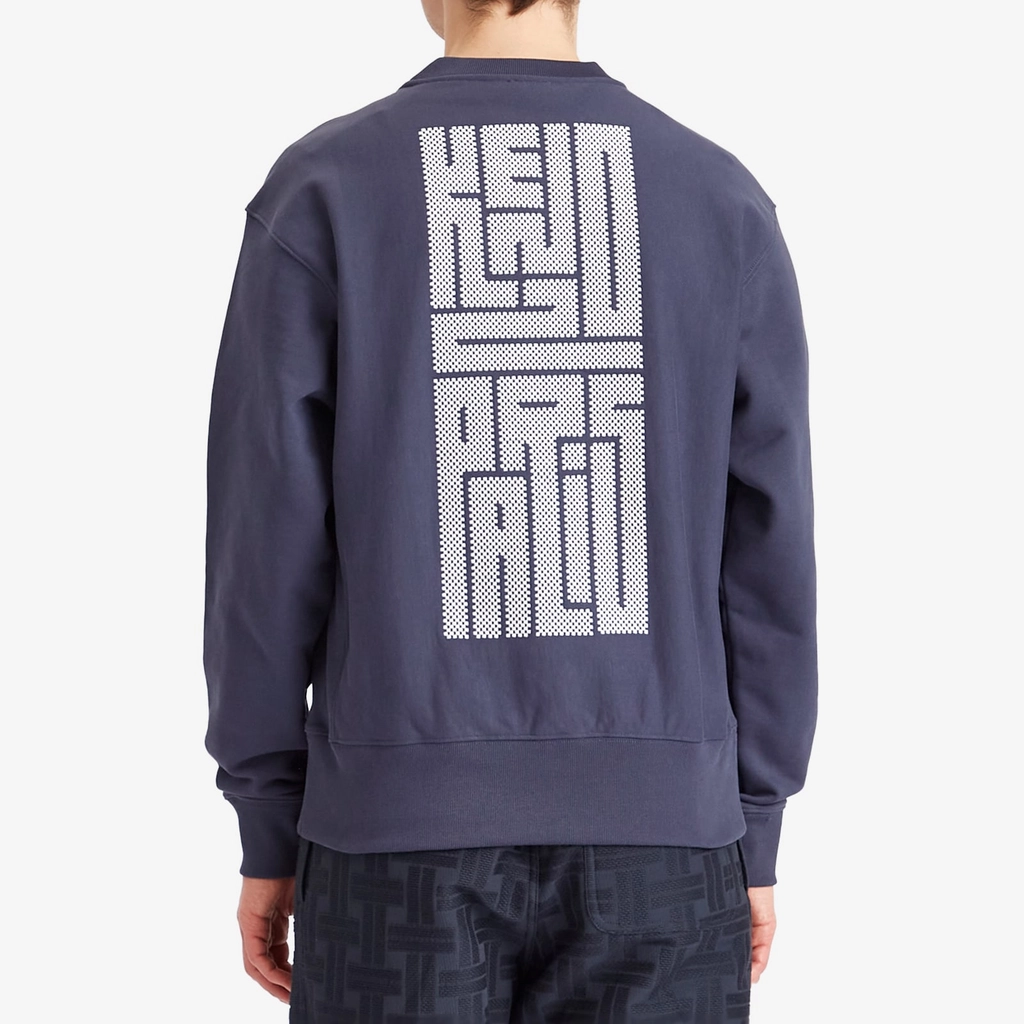 Kenzo Men's Gots Kamon Embroidered Classic Sweatshirt Midnight Blue