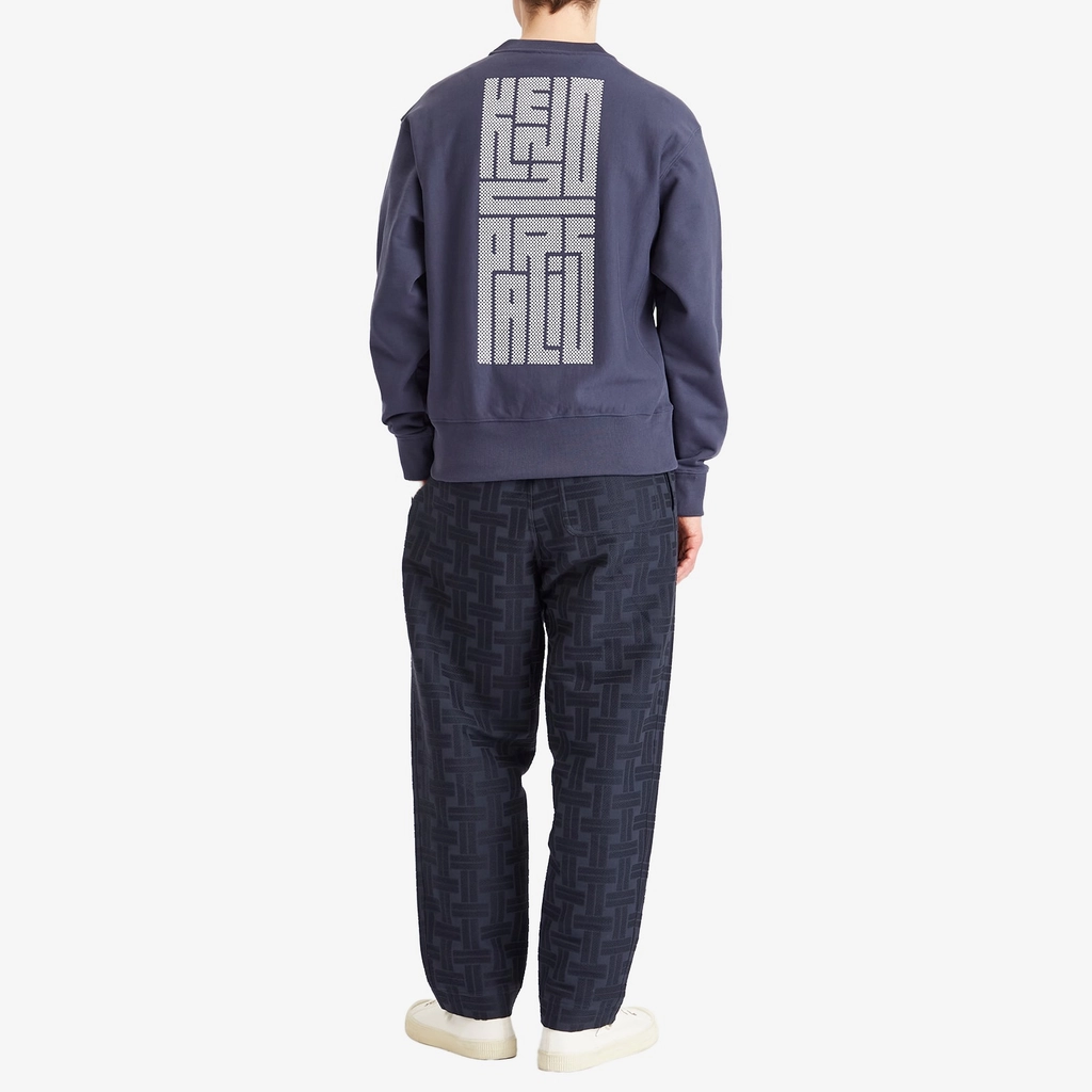 Kenzo Men's Gots Kamon Embroidered Classic Sweatshirt Midnight Blue