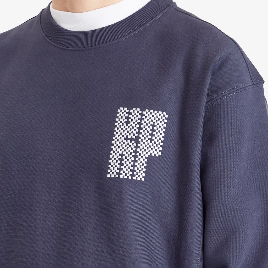 Kenzo Men's Gots Kamon Embroidered Classic Sweatshirt Midnight Blue