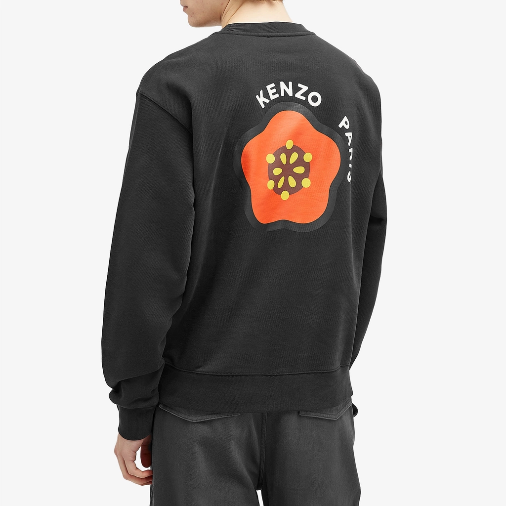 Kenzo Men's Pop Embroidered Oversized Sweatshirt Black