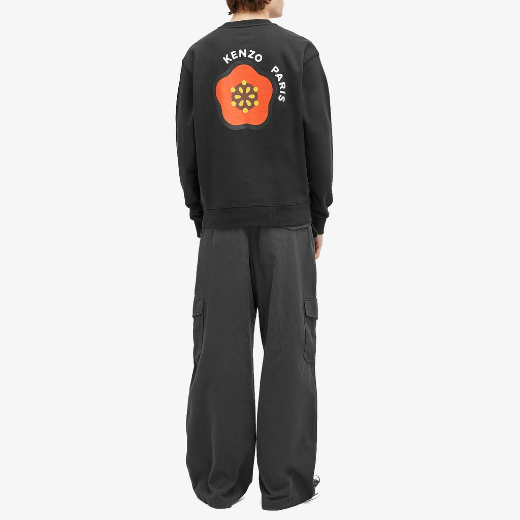Kenzo Men's Pop Embroidered Oversized Sweatshirt Black