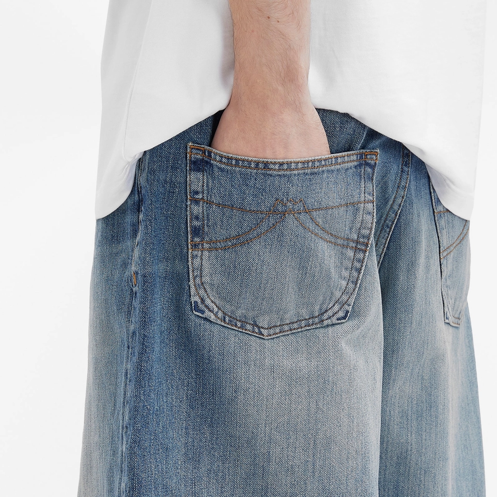 Kenzo Men's Straight Shorts Medium Stone Blue