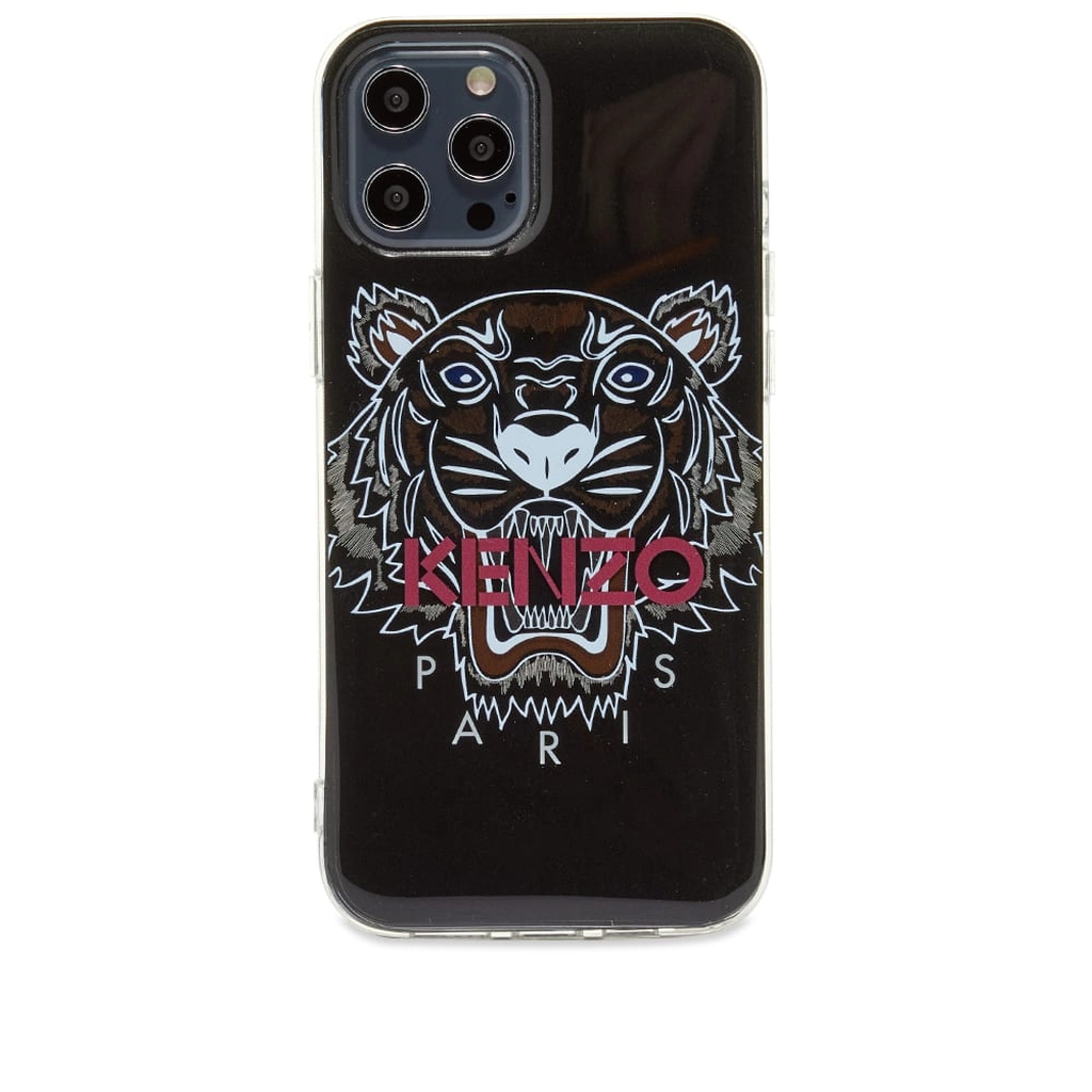 Kenzo Tiger Logo iPhone 12 Pro Max Case Black
